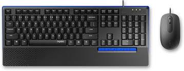 RAPOO NX2000 WIRED MULTI-MEDIA KEYBOARD+OPTICAL-MOUSE