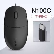 RAPOO N100C TYPE C WIRED MOUSE